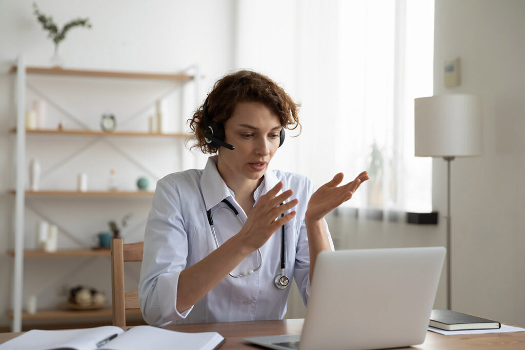 Woman Attending Telehealth Appointment