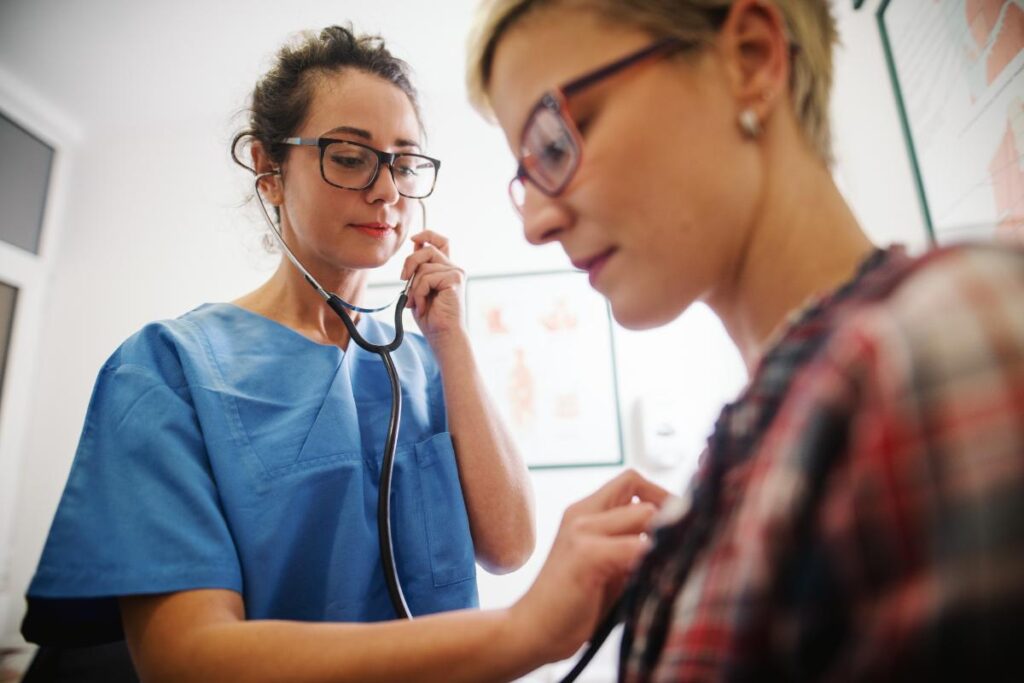 Doctor and patient at a vivitrol clinic in thornton