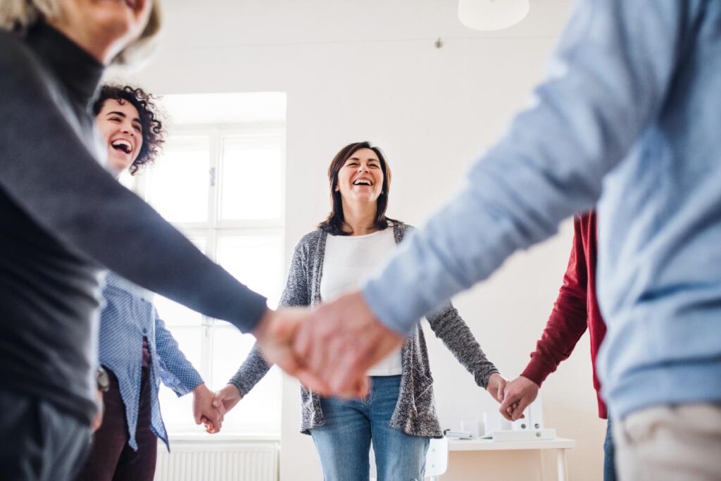 Group therapy participants in Outpatient Addiction Treatment Thornton CO