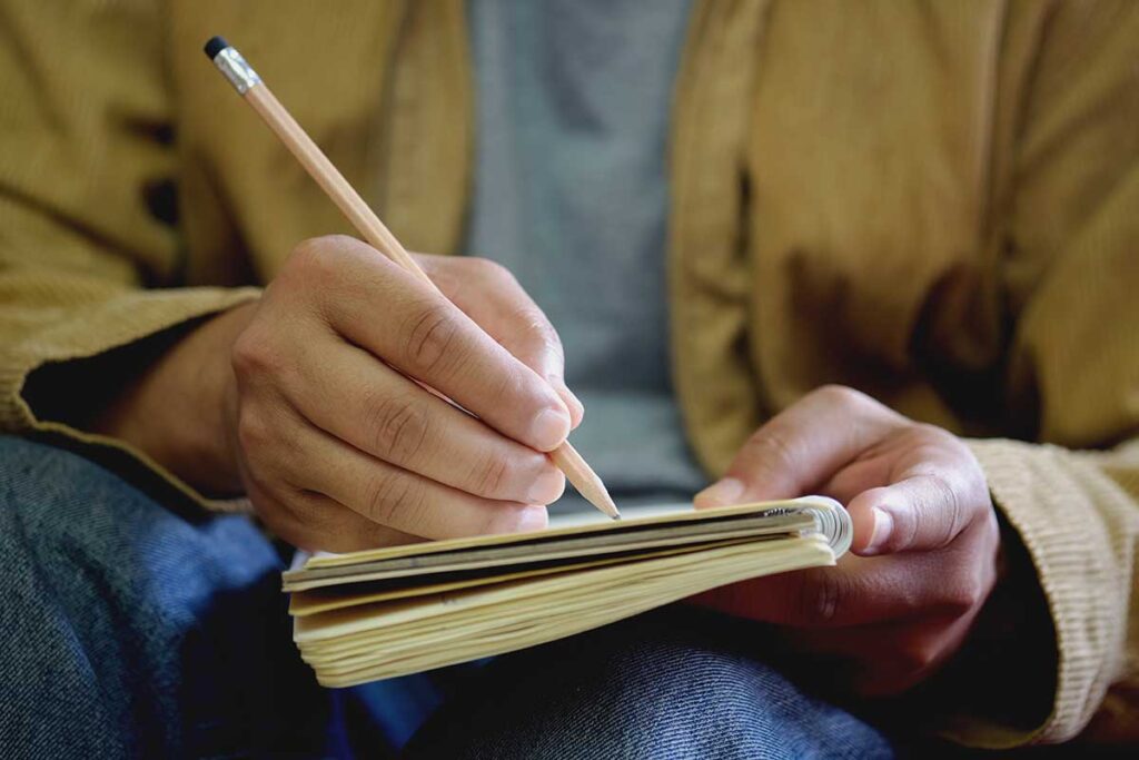 man practicing step eight of the 12 step program